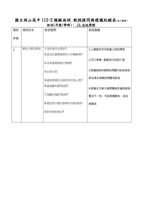 112模擬面試-13.法政