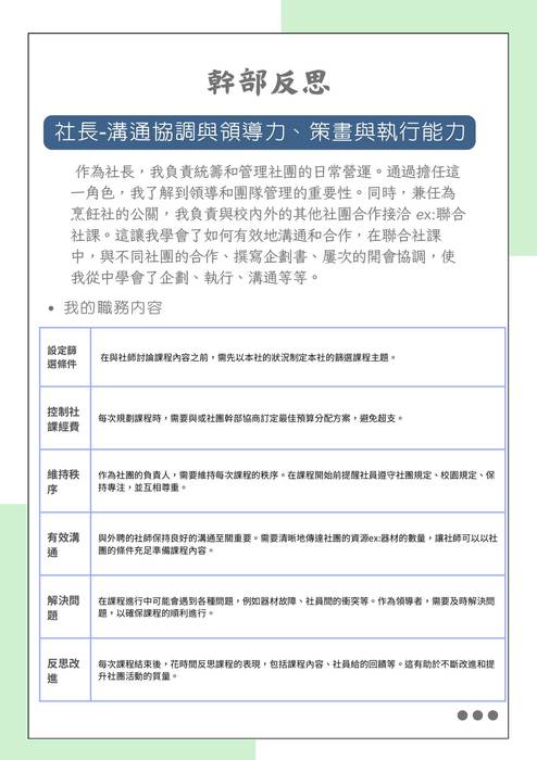 113普大_多元表現綜整心得_亞洲大學_經營管理學系(管理學群)