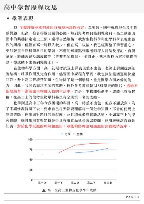 113科大_學習歷程自述_輔英科技大學_護理學系(衛生與護理群)