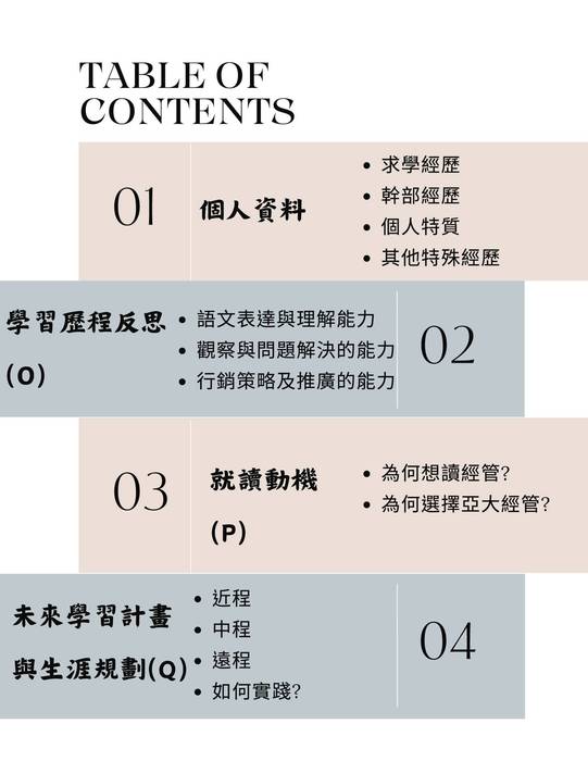 113普大_學習歷程自述_亞洲大學_經營管理學系(管理學群)