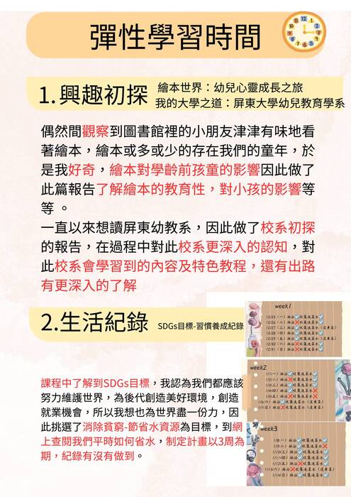 114國立屏東大學幼兒教育學系_多元報告綜整心得
