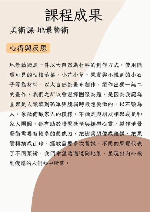 南華大學文化創意產業管理學系多元表現及學習歷程自述