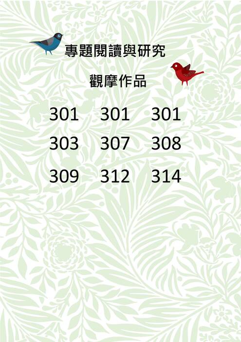 岡山高中專題閱讀與研究觀摩作品